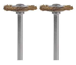535-02 BRUSH BRASS 3/4IN 2PK