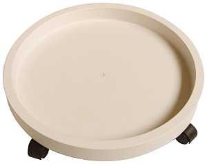 PLANT DOLLY PLASTIC 11IN WHITE