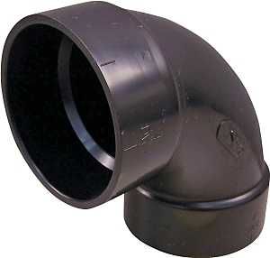 102253LBC ABS 90DEG SAN ELW 3"