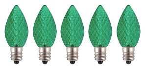 24775 BULB LED C7 CRYSTL GREEN