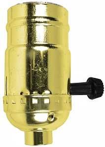 60408 SOCKET TURN KNOB BRASS