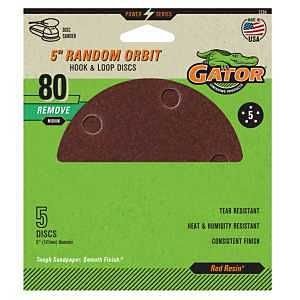 3784 5HOLE HK/LOOP 80GRIT 5IN
