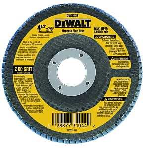 DW8308 FLPWHL 60GRIT 4-1/2X7/8