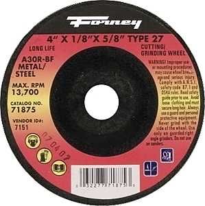 71875 WHEEL GRINDING TYP27 MTL