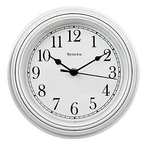 46994A RND WALL CLOCK WHI 8.5