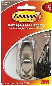 FC12-BN HOOK MED BRUSH NICKEL
