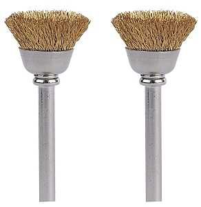 536-02 BRUSH BRASS 1/2IN 2PK