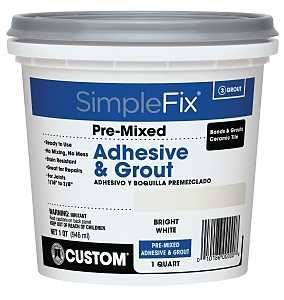 TAGWQT ADHESIVE GROUT WHT 1QT