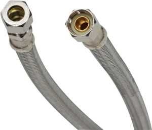 B8F12 FAUCET CONN SS 12"3/8X3/