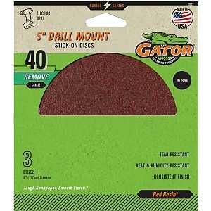 3003 PSA DISC 5IN 40GRIT 3PK