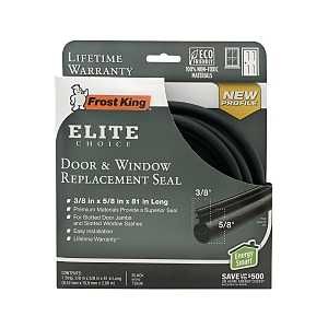 T81BK WEATHERSEAL BLK 1/2X81IN