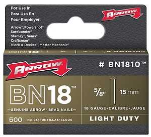 BN1810CS NAILS BRAD 5/8 INCH