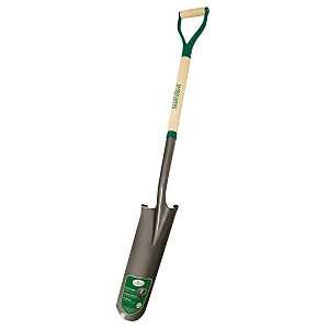 D-HANDLE DRAIN SPADE WOOD HNDL