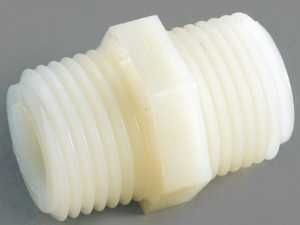 53622-08 NYL HEX NIPPLE 1/2MPT