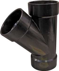 102301LBC PIPE WYE HUB 1-1/2IN