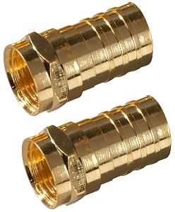 VA1002RG6CR COAX CRIMP RG6 2PK