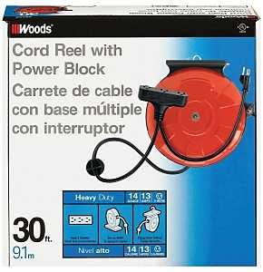 48006/28001 CORD REEL 3OUTLET