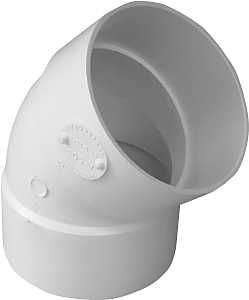 414186BC PVC DRAIN 45D ELBW 6"