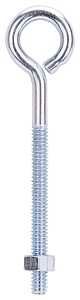 ZINC EYE BOLT W/NUTS 1/4X4