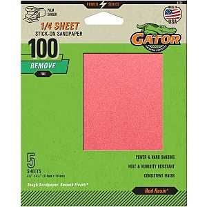4074 PSA 1/4 SHEET 100GRIT 5PK