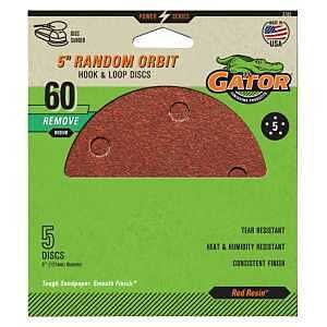 3785 5HOLE HK/LOOP 5IN 60GRIT
