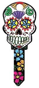 B136K KEY BLANK SUGAR SKULL KW