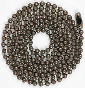 60352 CHAIN BEAD NO 6 3FT BRZ