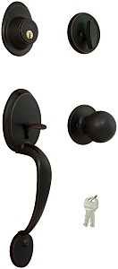 HANDLESET W/T3 KNOB AGED BRNZ