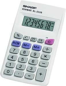 EL233SB POCKET CALCULATOR LCD