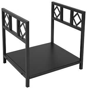 B90053BK LOG RACK STL PWDR CTD