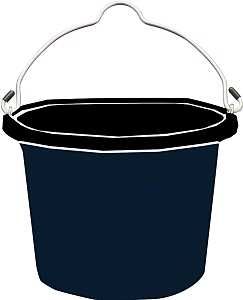 FB108 BLACK FLAT SIDE BUKT 8QT
