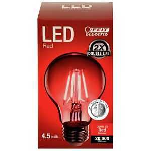 A19/TR/LED BULB A19 4.5W RED