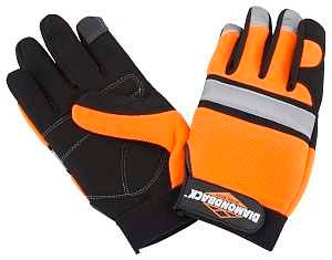 GLOVES MECHANIC HI-VISBLTY XLG
