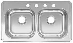 SINK DOUBLE BOWL SS 33X19IN SINK DOUBLE BOWL SS 33X19IN