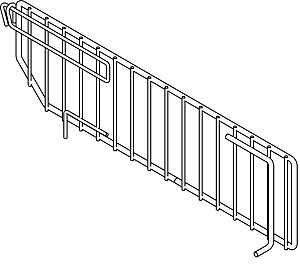 DIVIDER WIRE SINGLE CHRM 12IN
