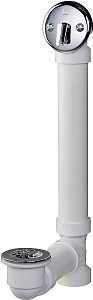 640PVC CHROME TRIP LEVER 1-1/2