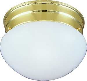 1LT FLSH POLBRS CEILG FIXTURE