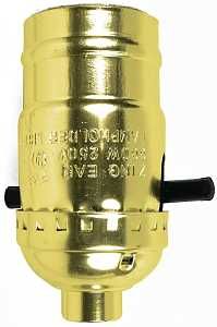 60407 SOCKET PUSH THRU BRASS