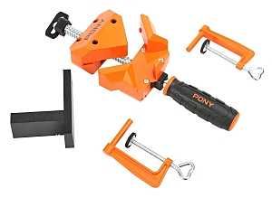 9180 CLAMP ANGLE ORG/BLK 90DEG