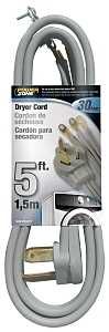 DRYER CORD 10/3 SRDT GRAY 5FT