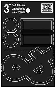 30437 3IN BLACK VINYL SYMBOLS