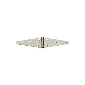 N128-074 HNGE STRAP ZN PLT 6IN