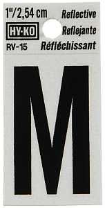 RV-15/M 1" REF VINYL LETTER M