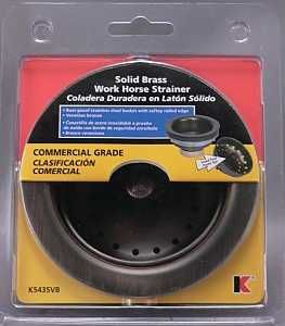 K5435VB STRAINER W/FIX BRSBSKT