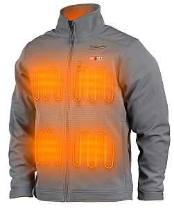 JACKET HEATED GRAY M12 GRY 2XL