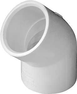 435483 PVC 45D ELBW 1IN SLIP
