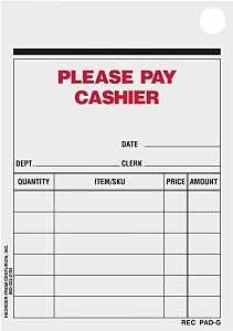RECPAD-G 3X4.25 MANUAL RECEIPT