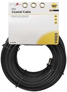VG110006B COAX RG6 100FT BLK