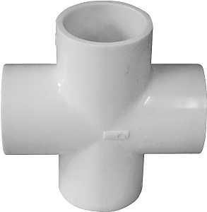 435472 PVC SLIP CROSS 1-1/4"