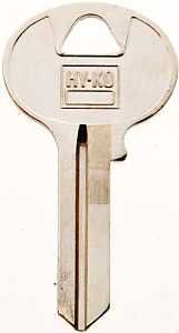 11010W1 KEY BLANK BRASS NIC W1